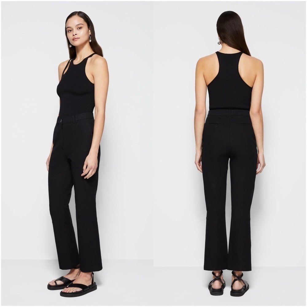 JONATHAN SIMKHAI Jesslyn Cropped Pant In Black
